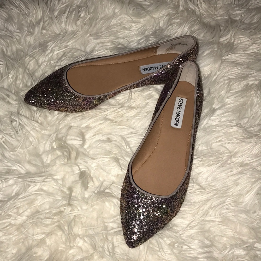 Brand new glitter flats